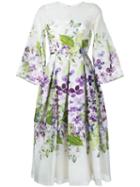 Bambah - Iris Tea Dress - Women - Silk - 8, White, Silk