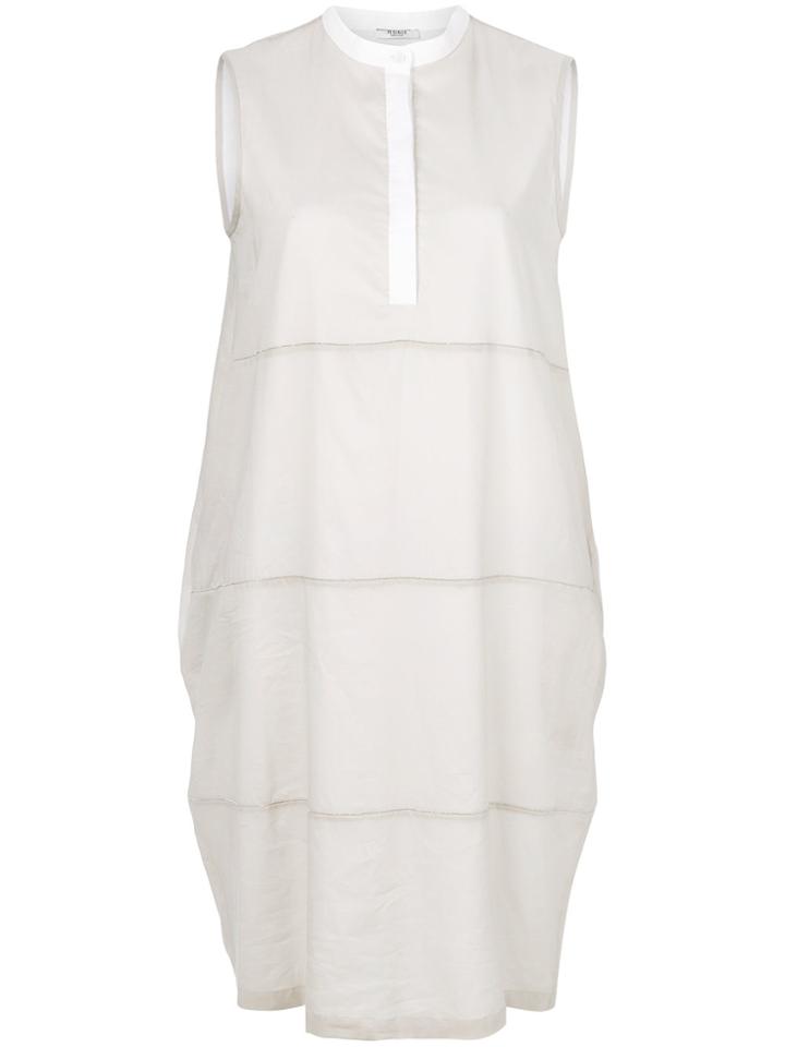 Peserico Sleeveless Shirt Dress - Nude & Neutrals