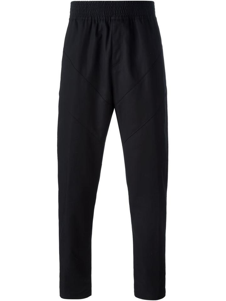 Givenchy Cropped Tapered Trousers, Men's, Size: 48, Black, Cotton/acetate/viscose