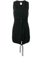 Moschino Vintage Long Waistcoat - Black