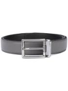 Michael Kors - Classic Buckled Belt - Men - Leather - One Size, Grey, Leather