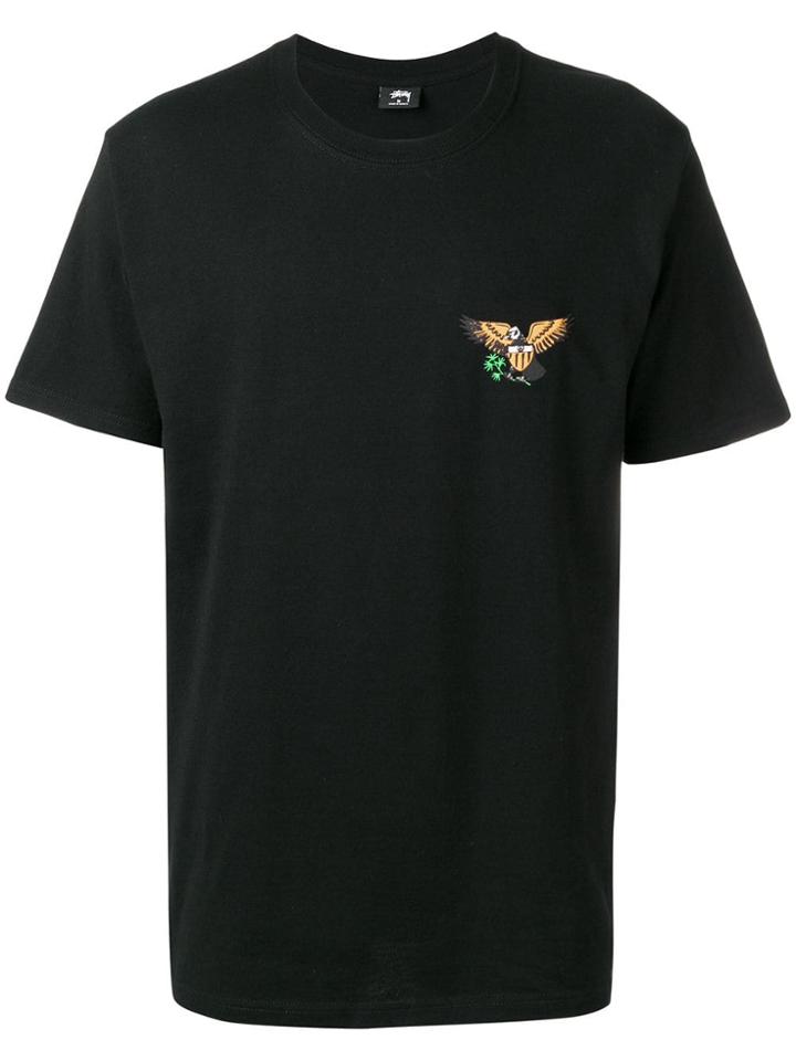 Stussy Eagle Print T-shirt - Black