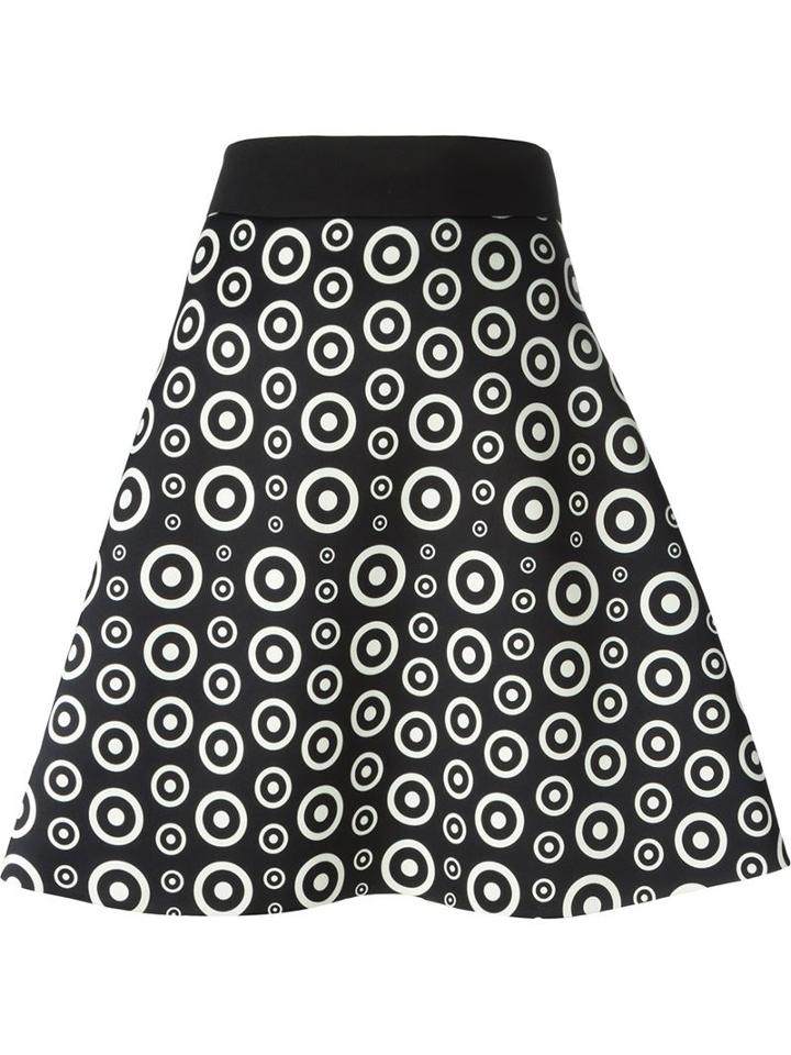 Fausto Puglisi Circle Print A-line Skirt