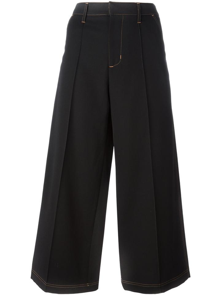 Grace Wales Bonner Reed Cullote, Women's, Size: Medium, Black, Virgin Wool/polyester/cotton