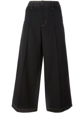 Grace Wales Bonner Reed Cullote, Women's, Size: Medium, Black, Virgin Wool/polyester/cotton
