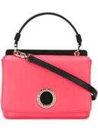 Bulgari Front Logo Flap Crossbody Bag