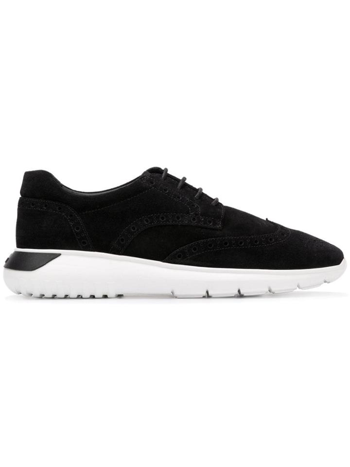 Hogan Perforated Sneakers - Black
