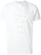 Aspesi Glitter Slogan Print T-shirt