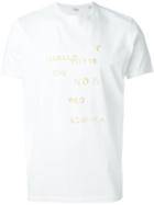 Aspesi Glitter Slogan Print T-shirt