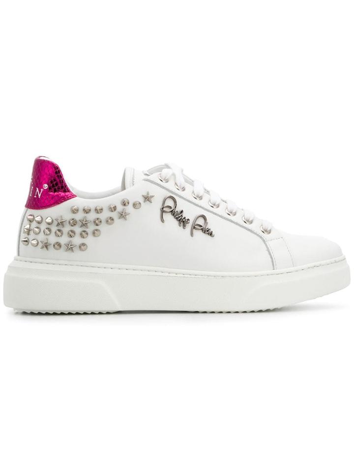 Philipp Plein Studded Low-top Sneakers - White
