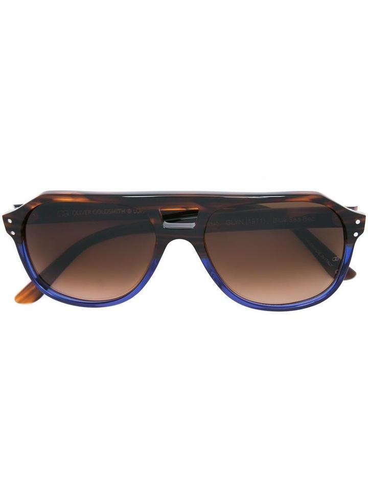 Oliver Goldsmith 'glyn' Sunglasses, Women's, Blue, Acetate