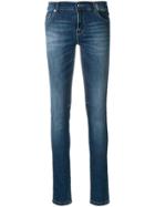 Versace Jeans Faded Stretch Skinny Jeans - Blue