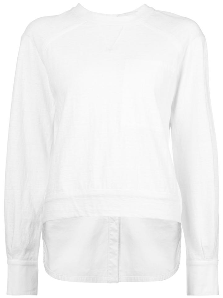 Yigal Azrouel Woven Sweatshirt - White