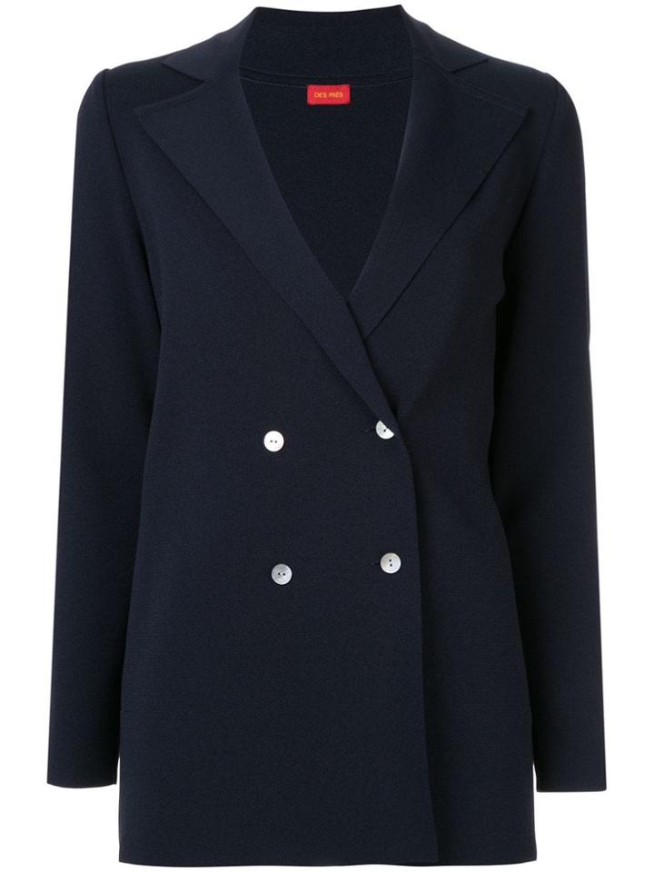 Des Prés Double Breasted Blazer - Blue