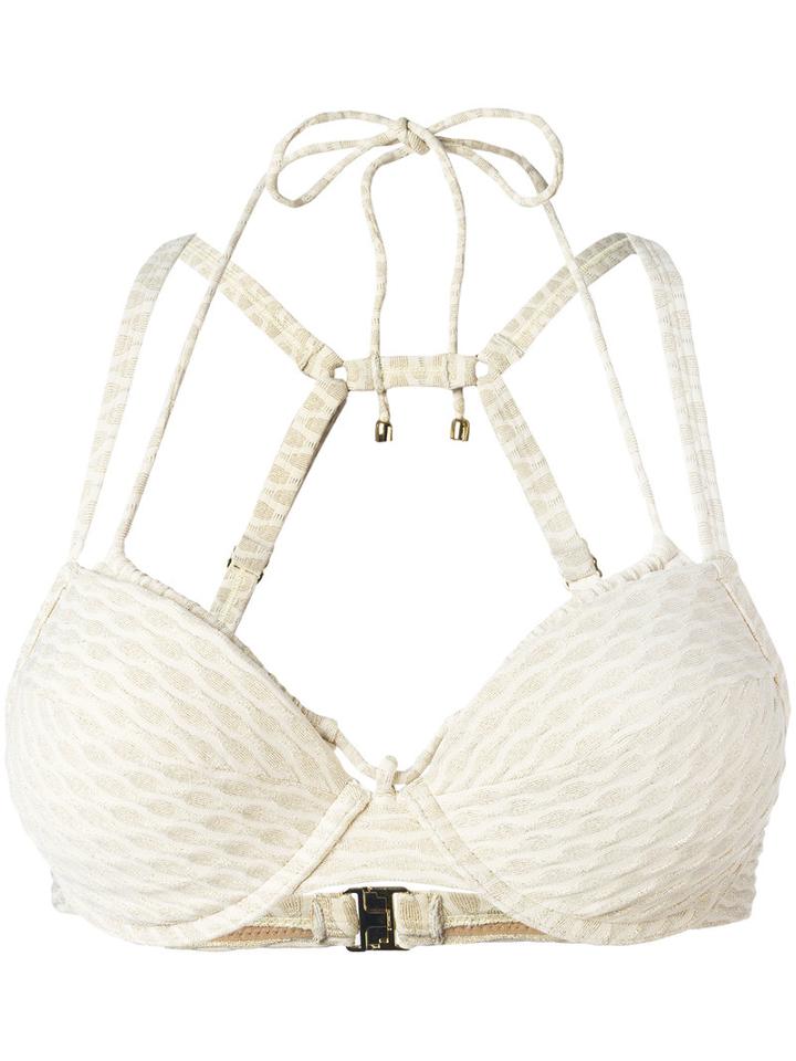 Marlies Dekkers - Holi Vintage Push Up Bikini Top - Women - Polyamide/spandex/elastane - 80d, Nude/neutrals, Polyamide/spandex/elastane