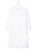 Philosophy Di Lorenzo Serafini Kids Ruffle Trim T-shirt Dress - White