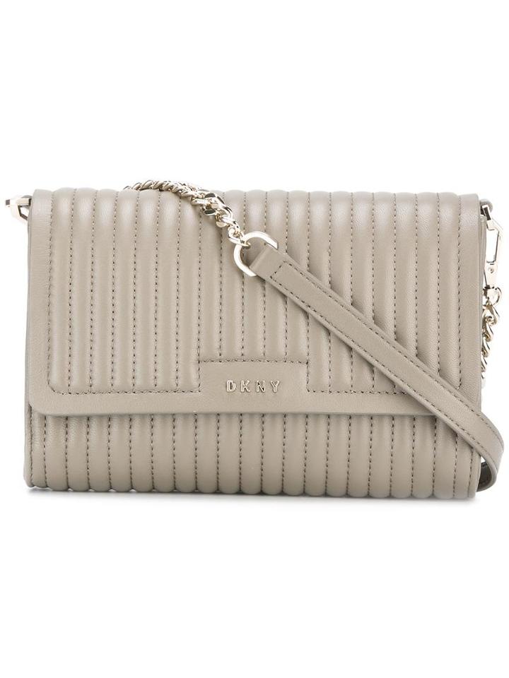 Dkny Quilted Crossbody Bag, Women's, Grey