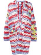 Mira Mikati Crochet Hooded Cardigan, Women's, Size: 40, Wool/acrylic/cotton