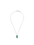 Joëlle Jewellery Malachite Diamond Set Necklace - Metallic