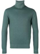 Cruciani Roll-neck Fitted Sweater - Green