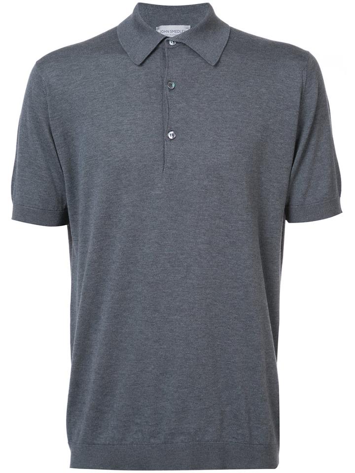 John Smedley - Adrian Polo Shirt - Men - Cotton - Xl, Grey, Cotton