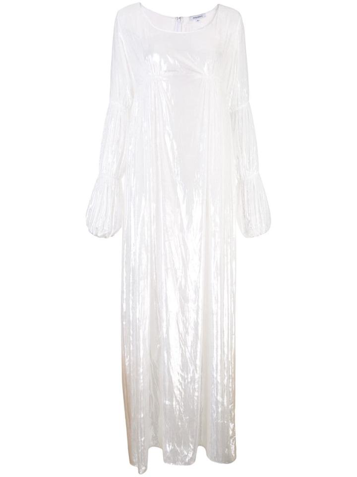 Priscavera Ruched Waist Detail Dress - White