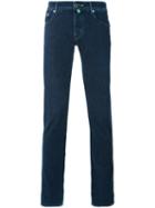 Jacob Cohen - Slim Fit Trousers - Men - Cotton/polyester/spandex/elastane - 30, Blue, Cotton/polyester/spandex/elastane