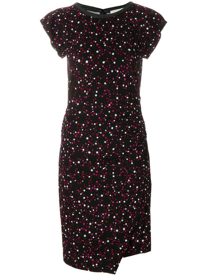 Michael Michael Kors Frill Trim Dress - Black