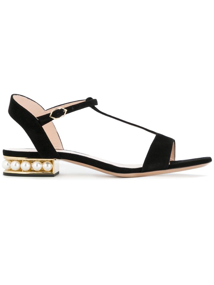 Nicholas Kirkwood Casati T-bar Sandals - Black