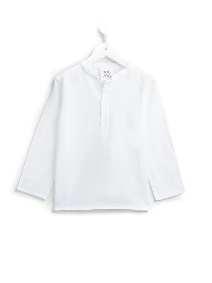 Douuod Kids Stand Up Collar Shirt