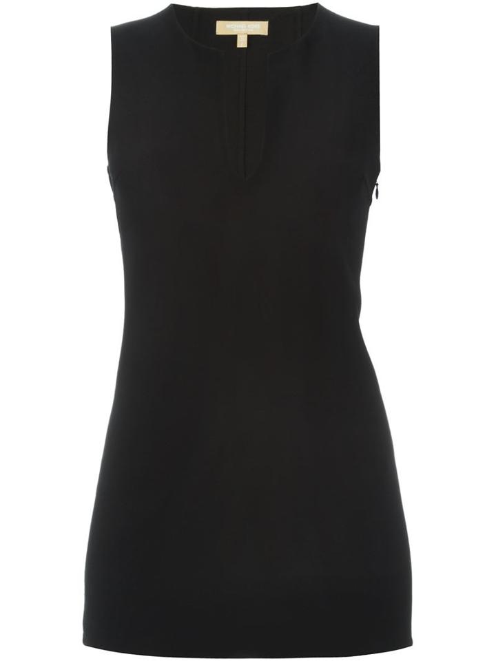 Michael Kors Front Slit Sleeveless Top
