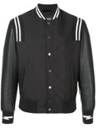 Neil Barrett Stripe Detail Bombe Jacket - Black