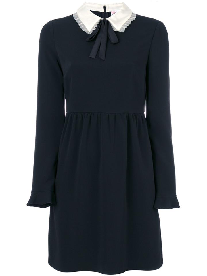 Red Valentino Pussy Bow Collar Dress - Black