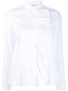 Red Valentino Asymmetric Frilled Blouse - White