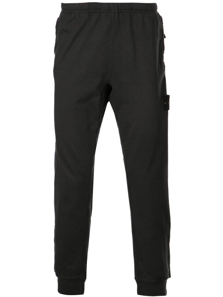 Stone Island Side Logo Patch Track Pants - Grey