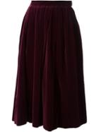Yves Saint Laurent Vintage Flared Skirt, Women's, Size: 36, Pink/purple