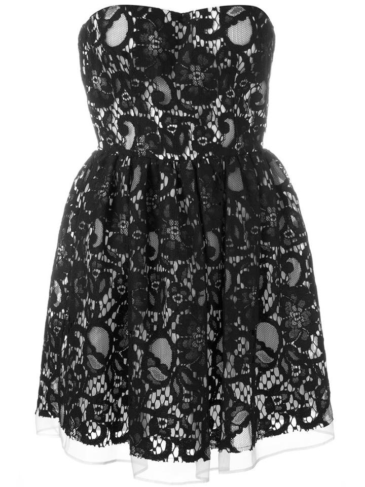 Msgm Strapless Lace Dress