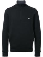 Lacoste Half Zip Sweatshirt, Men's, Size: 6, Black, Cotton