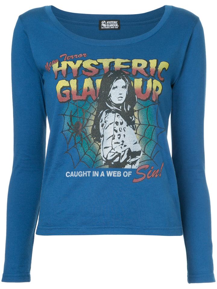 Hysteric Glamour Web Of Sin Print Blouse - Blue