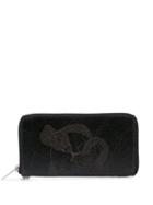 Yohji Yamamoto Skull Cobra Zip Wallet - Black