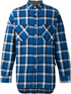 Fear Of God '4th Collection' Flannel Shirt, Men's, Size: Xl, Blue, Silk/cotton