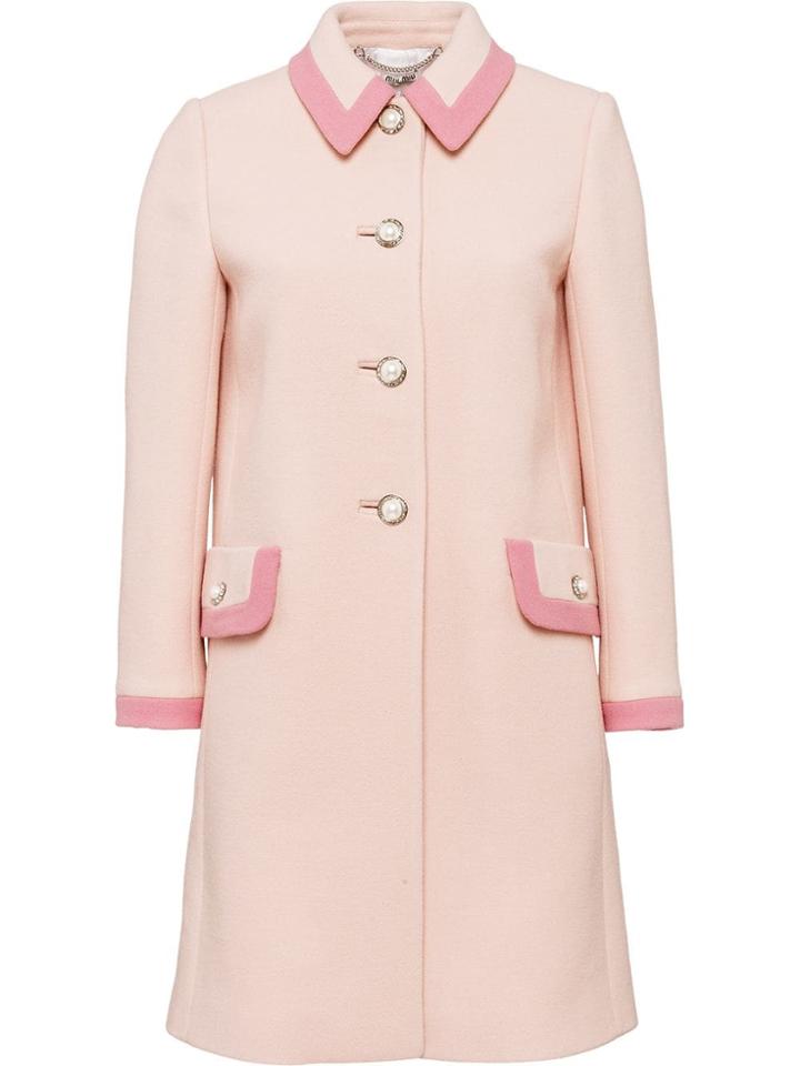 Miu Miu Wool Coat - Pink