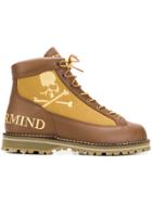 Mastermind Japan Combat Ridged Boots - Brown