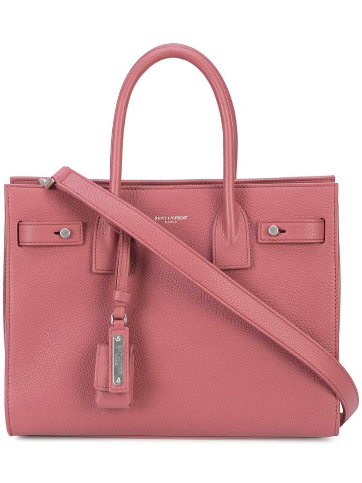 Saint Laurent Small Sac De Jour Bag - Pink & Purple