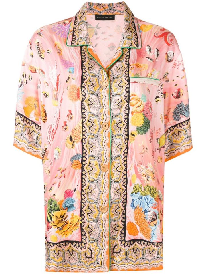 Etro Loose-fit Printed Shirt - Pink