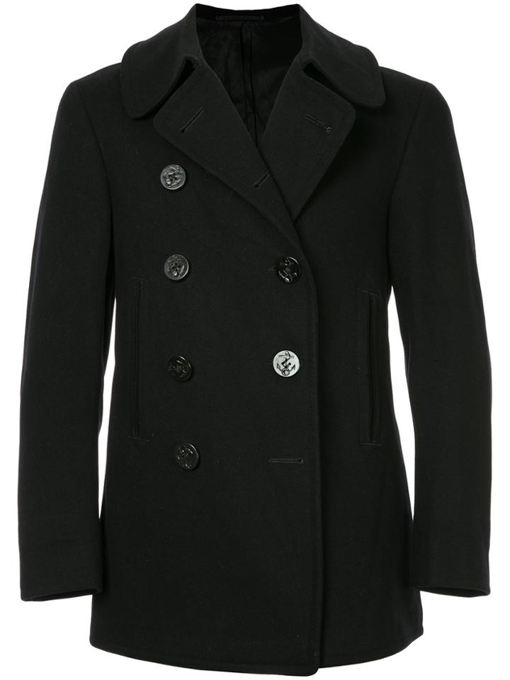 Fake Alpha Vintage 1940s U.s. Navy Peacoat - Black