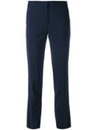Diane Von Furstenberg - Cropped Tailored Trousers - Women - Spandex/elastane/wool - 4, Blue, Spandex/elastane/wool