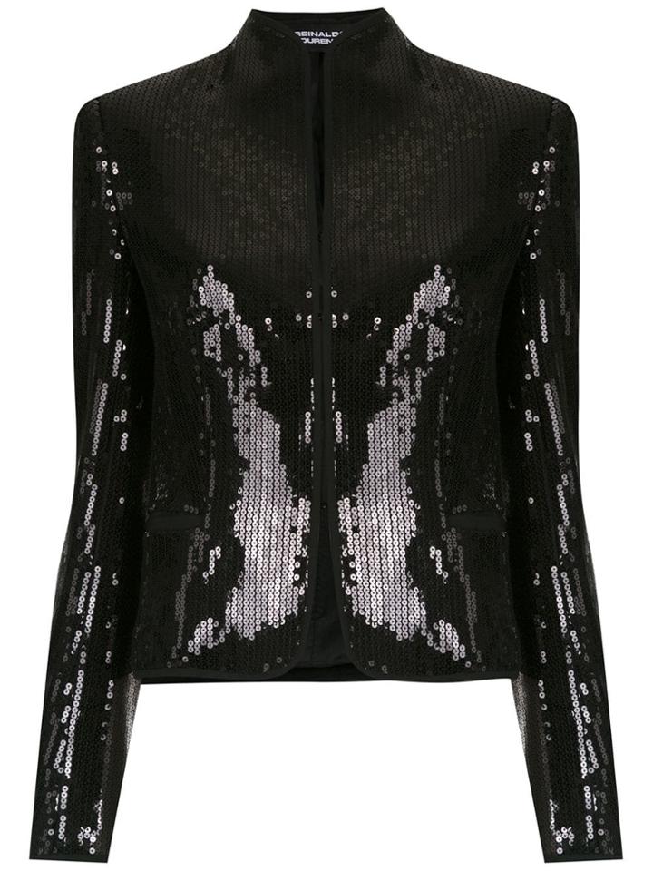 Reinaldo Lourenço Sequin Embellished Jacket - Black