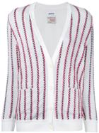 Coohem Striped Tweed Jacket - White