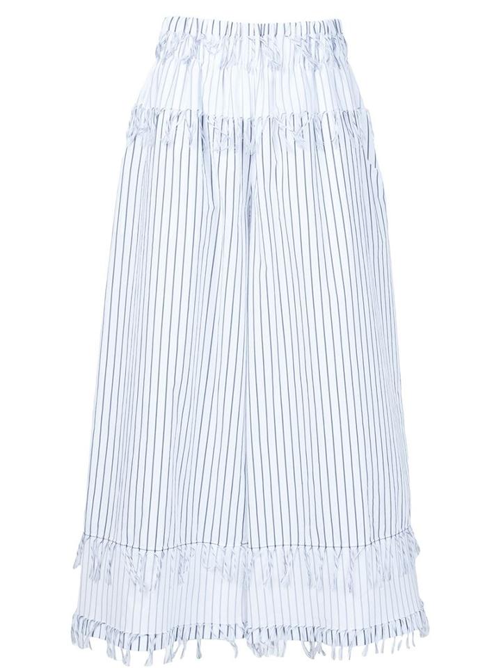 Cédric Charlier Striped Wide-leg Trousers